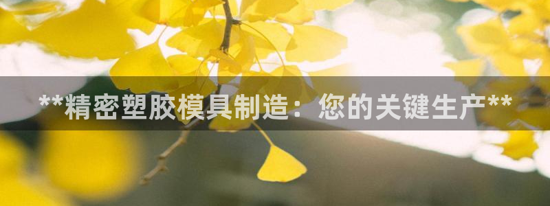彩神是正规平台吗：**精密塑胶模具制造：您的关键生产**
