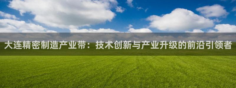 彩神输的钱是赌博还是诈骗：大连精密制造产业带：技术创新与产业升级的前沿引领者
