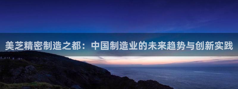 彩神平台可以破解吗：美芝精密制造之都：中国制造业的未来趋势与创新实践