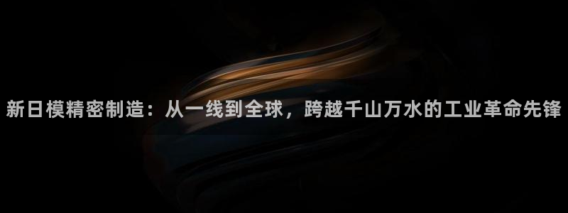 彩神vll首页企业文化：新日模精密制造：从一线到全球，跨越千山万水的工业革命先锋